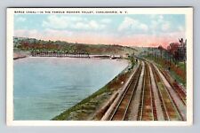 Canajoharie NY-New York, Barge Canal, Mohawk Valley, Antique, Vintage Postcard picture