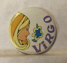 Vintage Virgo August 22 To September 22 Button 2.5” Inch picture