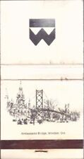 Vintage Matchbook BANK OF MONTREAL CENTENNIAL TABLEAU Ambassador Bridge Windsor picture