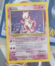 Pokemon Card Card Mewtu Mewtwo Base Set German Holo Wotc  picture