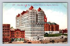 Los Angeles CA-California, New Hall Of Records & Courthouse, Vintage Postcard picture