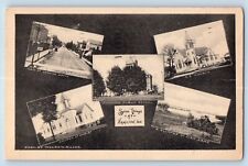 Hamilton Indiana IN Postcard Some Things Multiview 1952 Vintage Antique Posted picture