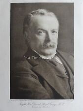 WW1 1915 RIGHT HON DAVID LLOYD GEORGE M.P MUNITIONS MINISTER The Great War Print picture