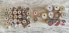 VinTage Lot Of 42 Empty Wooden Thread Sewing Spools picture