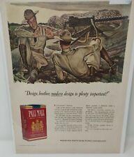 1941 Pall Mall Famous Cigarettes Advertisement Army Gunners John Falter picture