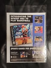 Vintage NBA Basketball 2000 PS1 Playstation Print Advertsiement - Ready To Frame picture