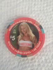 HOOTERS LAS VEGAS CHIP  $5 MARCH 2000 ASHLEE CALENDER GIRL CASINO CHIP picture