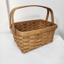 Longaberger 2007 Lunchbox Basket Warm Brown Stain~NOS~COUNTRY FARMHOUSE DECOR picture