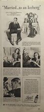 Lysol Feminine Hygiene Neglected Husband Turned Off Vintage Print Ad 1942 picture