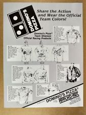 1987 Domino's Pizza Team Shierson Official Racing Products vintage print Ad picture