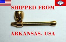 ON SALE REAL BRASS Stash Smoking Mushroom Pipe - SHIPPED FROM ARKANSAS, USA picture