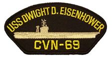USS DWIGHT D EISENHOWER CVN-69 PATCH USN SHIP NIMITZ CLASS AIRCRAFT CARRIER IKE picture