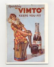 VTG Sparkling Vimto Soda Advertisement Repo Postcard 4x6 Smoking Jester picture