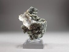 Native Silver Dyscrasite and Allargentum Crystals in White Calcite Matrix #17 picture