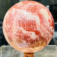 2160g Large Natural Rhodochrosite Quartz ball Crystal Sphere Mineral Healing picture