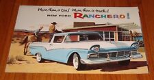 Original 1957 Ford Ranchero Foldout Sales Brochure Catalog picture