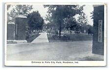 1931 PENDLETON, IN Postcard-  ENTRANCE TO FALLS CITY PARK IND picture