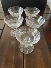 VTG Set Of 5 Waterford Tramore Crystal Coupe Champagne/Sherbert Glasses 4 1/2” picture