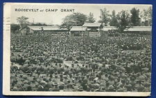 Roosevelt at Camp Grant US Army Post old postcard WW1 picture