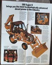 1980s Case International Tractors 580 Sales Brochure Advertising Catalog Backhoe picture