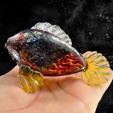 1992 Studio Art Glass Fish Hand Blown Artist Signed Thomas G Hand Made Vintage picture