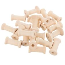 Wooden Spindles 40pcs Wooden Spool Wood Tools Vintage Accessories Unfinished ... picture
