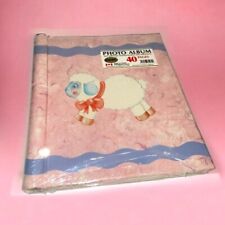 New Old Stock Vintage Baby Photo Souvenir Album Pink Blue Sheep Lamb Wrapped picture