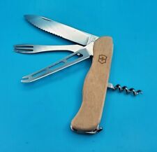 Victorinox Cheese Master Wooden Scales Swiss Army Knife Multi Tool picture