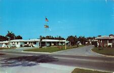 The Twin Motel & Coffee Shop Sarasota Florida FL Chrome c1950s Postcard picture