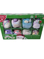 Set of 8 Kellytoy Original Squishmallows Holiday Collection Christmas Ornaments picture