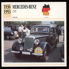 1936 - 1953  Mercedes Benz  170V  Classic Cars Card picture