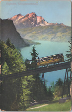 Vitznau-Rigi-Bahn Mountain Rack Railway Schnurtobelbrücke Antique 1917 - Posted picture