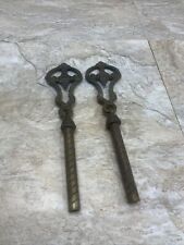 Lot Of 2 Vintage Brass Lamp Finial Repurpose Salvage, Art Craft ￼ picture