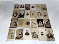 24 Antique victorian Carte De Viste Photographs picture