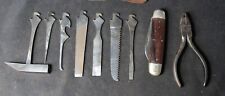 Antique Utica Multitool Knife Tool Kit w/ 7 Attachments, Pliers & Pouch picture