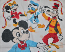 Walt Disney Wamsutta vintage cartoon towel and wash cloth set Micky Mouse etc picture