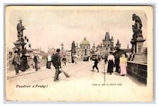 St John Statue Charles Bridge Prague Czechoslovakia UDB Postcard O16 picture