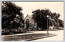 Brookings South Dakota~Norway Lutheran Church~Tower~1924 RPPC picture
