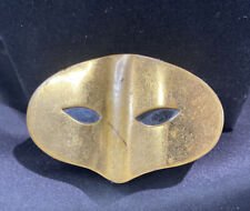 Vintage Elizabeth Arden Gilt Masquerade Mask 1930’s Gold Compact picture