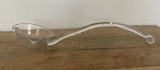 Vintage Clear Glass Punch Serving Ladle 13 In picture