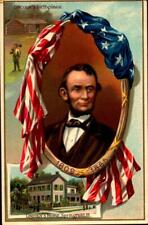 EMBOSSED RAPHAEL TUCK & SON'S POSTCARD-SERIES #155-LINCOLN'S BIRTHDAY BK68 picture