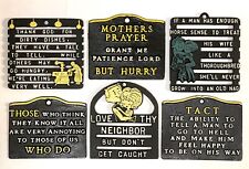 CAST IRON Kitchen TRIVETS & SIGNS Vintage HUMOR Funny Sayings  - CHOICES picture