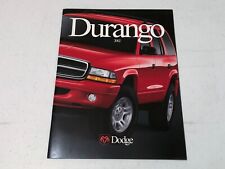 2002 DODGE DURANGO SALES BROCHURE CATALOG IN EXCELLENT CONDITION picture