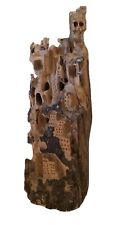 Hand Carved Wood Ancient City Unique Architectural Design picture