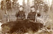 PHOTOGRAPH REPRO 8x10 HUNTING MOOSE REMINGTON MODEL 8 WINCHESTER MODEL 1905 1907 picture