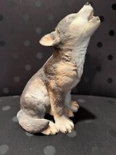 Lenox GRAY WOLF PUP Figurine 1992 Endangered Species Smithsonian 7” picture