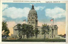 Topeka,KS Kansas State Capitol Shawnee County Antique Postcard Vintage Post Card picture