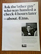 1969 Aetna Life Casualty Insurance Ad Ask the Other Guy who was Handed a Check  picture
