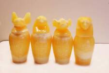 Gorgeous Light Hand-Carved Canopic jars - Egyptian jars - Handmade Canopic picture