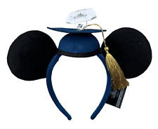 New Disney Parks 2024 Graduation Tassel Hat Black Mickey Headband Ears picture